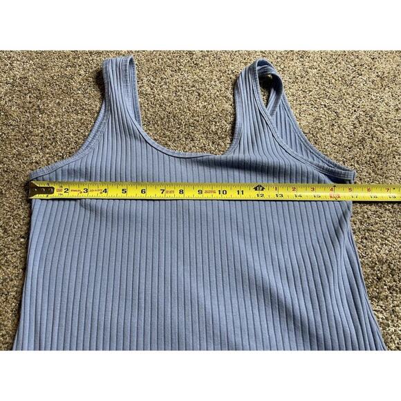 American Eagle Maxi Dress Baby Blue Bodycon Sleeveless Size Large - Picture 6 of 6